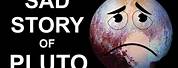 Sad Cartoon Pluto Planet