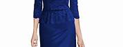 Sapphire Blue Long Sleeve Maxi Dress