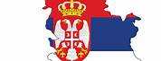 Serbia Country Map. Flag