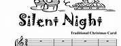 Silent Night Music Sheet for Piano Beginners