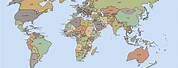 Simple High Resolution World Map