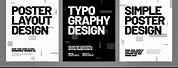 Simple Layout Design Poster Square