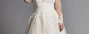 Simple Wedding Dress Plus Size Long Sleeve