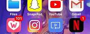 Snapchat On an iPhone Home Screen