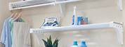 Solid Laundry Room Shelf with Rod