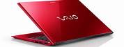 Sony Vaio Red Laptop PNG