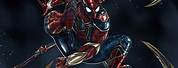 Spider-Man Iron Suit Wallpaper 4K
