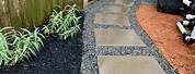 Square Concrete Stepping Stones Walkway