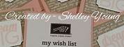 Stampin Up Wish List Sample