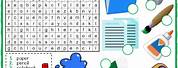 Stationery Word Search Worksheet