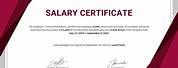 Teacher Salary Certificate Format