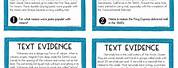 Text Evidence Task Cards