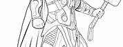 Thor Coloring Pages for Kids