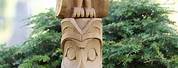 Totem Pole Wood Carving