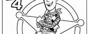 Toy Story Woody Coloring Pages