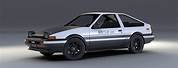 Toyota AE86 Initial D Side View