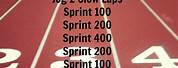 Track and Field Sprint Workouts