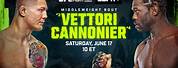 UFC Fight Night Vettori Cannonier Card
