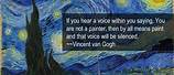 Vincent Van Gogh Star Quotes