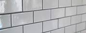 White Subway Tile with Pearl Gray Grout