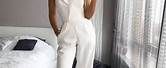 White Wedding Jumpsuits for Women