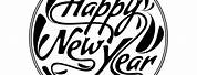 White and Black New Year Background