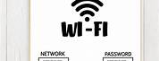 Wi-Fi Password Sign Printable Free Landscape