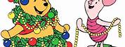 Winnie the Pooh Christmas Tree Clip Art