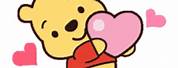 Winnie the Pooh with Hearts I Love You