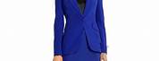 Women Royal Blue Skirt Suits