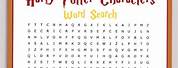 Word Search Harry Potter PDF