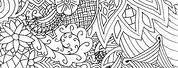 Zentangle Patterns Coloring Pages