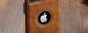 iPhone 11 Cover Case Leather with Wood