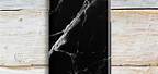 iPhone 8 Plus in Black Marble Case