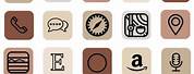 iPhone Phone Icon Light Brown