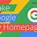 Google Homepage Setup Free