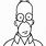 Homer Simpson Outline