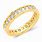 14K Gold CZ Wedding Rings