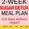 2 Week Sugar Detox Chart