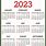 2023 Calendar Images Printable