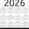 2026 Yearly Calendar