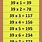 39 Times Table Chart