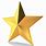 3D Gold Star PNG