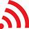 3D Red Wifi Icon