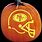 49ers Helmet Pumpkin Stencil