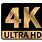 4K Ultra HD Logo Transparent