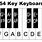 54 Key Piano Keyboard Layout