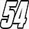 54 NASCAR Logo