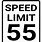 55 Mph Speed Limit Sign