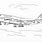 747 Airplane Coloring Page